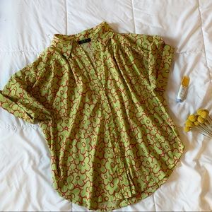 Antilia Femme Floral Print Button Down Top